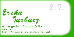 erika turbucz business card